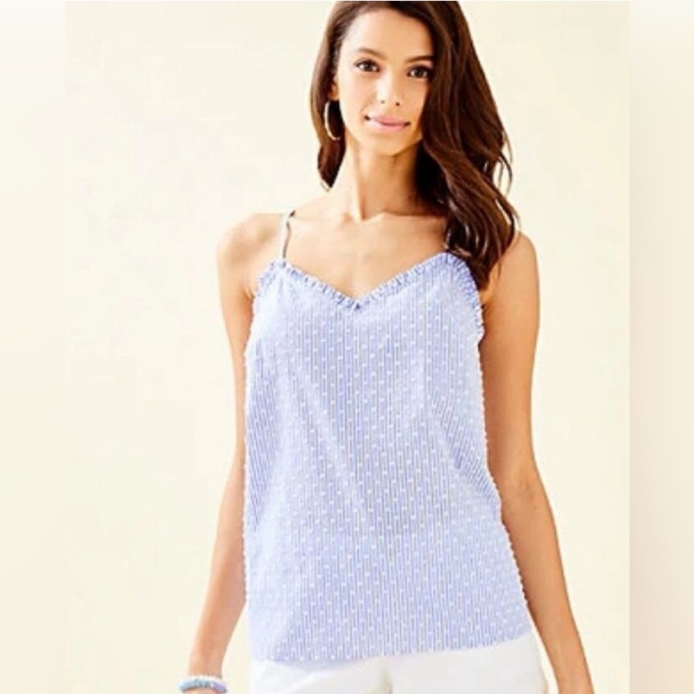 Lilly Pulitzer Blue Striped Women's tank Top
